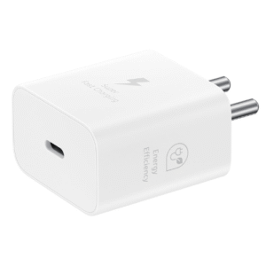 Landmark LM-PD673 25W Super Fast Charger with Type-C to Type-C Cable | PD Power Adapter for Android & iPhone | BIS Certified Fast Charging Combo for Smartphones, Tablets & Accessories (White)